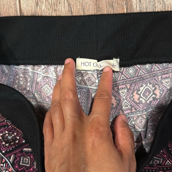 Women’s Large Patterned Jogger Pants with Black Accents - Picture 3 of 8